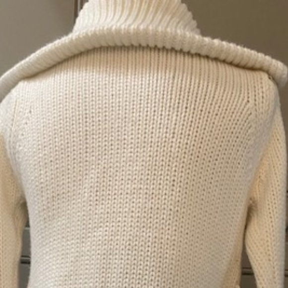 Zara Sweater White Belt Long M - Picture 12 of 15